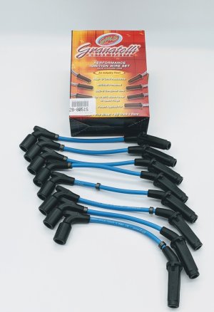 Chevrolet Corvette C8 Ignition Wire Connector Kit - Granatelli Motor Sports - Straight Boot Hi-Perf Coil-Near-Plug - Blue - `20-`23